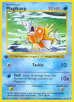 1st Edition Magikarp 35/102, Base Set
