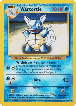 Wartortle 42/102, Base Set