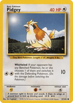 Pidgey 57/102, Base Set
