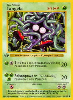 1st Edition Tangela 66/102, Base Set