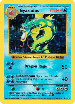 Shadowless Gyarados 6/102, Base Set