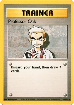 Professor Oak 88/102 Base Set