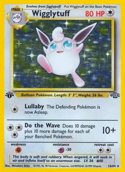 1st Edition Wigglytuff 16/64, Jungle