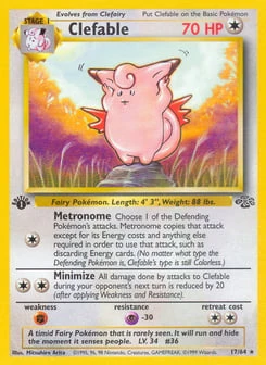 1st Edition Clefable 17/64, Jungle