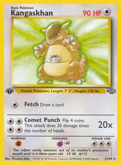 1st Edition Kangaskhan 21/64, Jungle