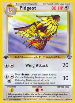 1st Edition Pidgeot 24/64, Jungle