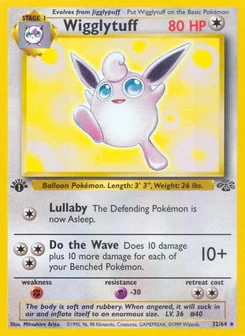 1st Edition Wigglytuff 32/64, Jungle