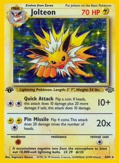 1st Edition Jolteon 4/64, Jungle