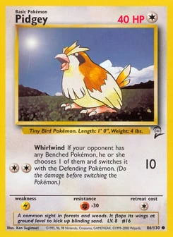 Pidgey 86/130, Base Set 2