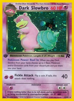 1st Edition Dark Slowbro 12/82, Team Rocket