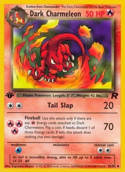 1st Edition Dark Charmeleon 32/82, Team Rocket