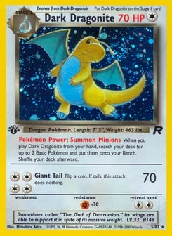 1st Edition Dark Dragonite 5/82, Team Rocket