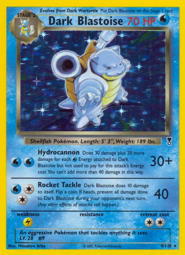 Dark Blastoise 4/110, Legendary Collection Pokémon card