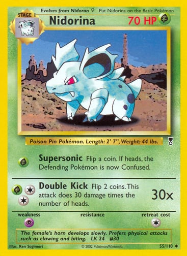 Nidorina 55/110 from Legendary Collection