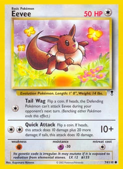 Eevee (Reverse Holo), Legendary Collection