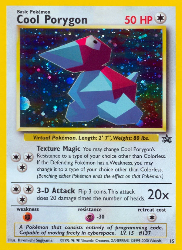 Cool Porygon 15/53, Wizards Black Star Promos Pokémon card
