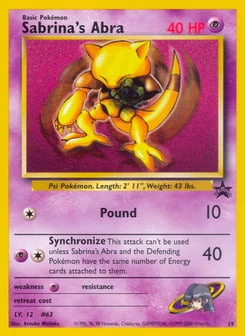 Sabrina's Abra 19/53 Wizards Black Star Promos