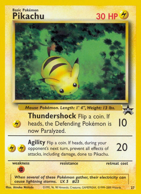 Pikachu 27/53, Wizards Black Star Promos Pokémon card