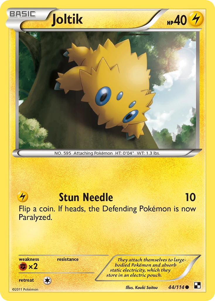 Joltik 44/114, Black & White Pokémon card