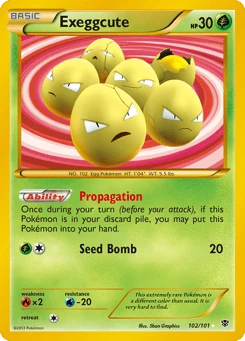 Exeggcute 102/101, Plasma Blast