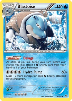 Blastoise 16/101, Plasma Blast
