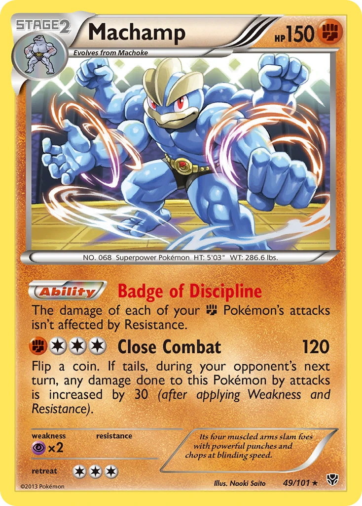 Machamp 49/101, Plasma Blast Pokémon card