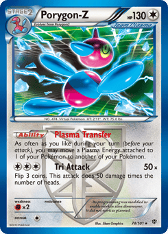 Porygon-Z 74/101, Plasma Blast