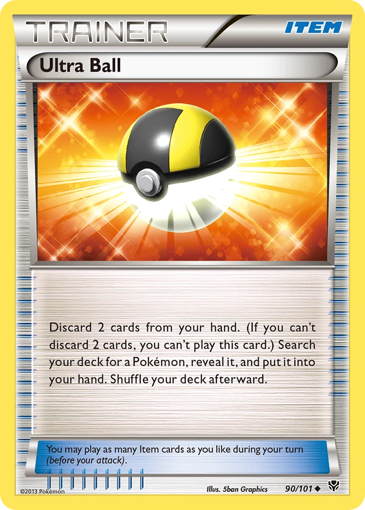 Ultra Ball 90/101, Plasma Blast Pokémon card