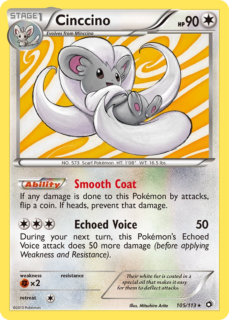 Cinccino 105/113, Legendary Treasures Pokémon card