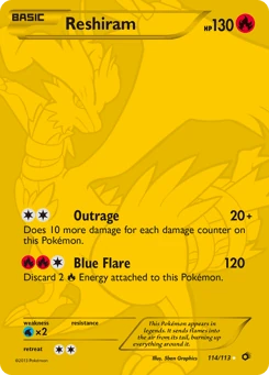 Reshiram 114/113, Legendary Treasures