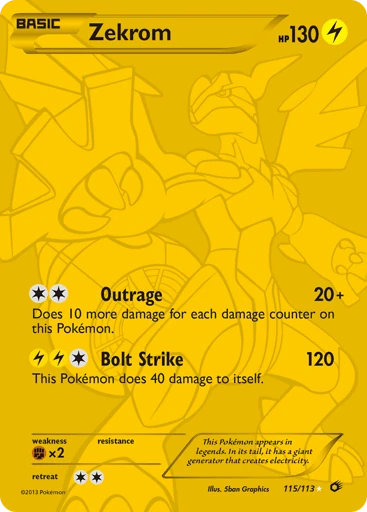 Zekrom 115/113 from Legendary Treasures