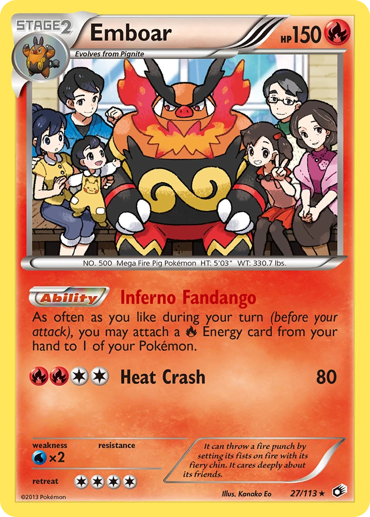 Emboar 27/113, Legendary Treasures Pokémon card