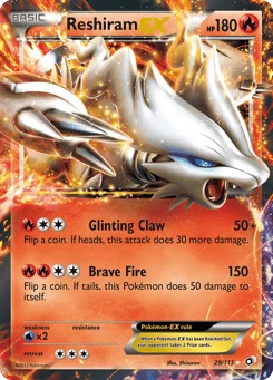 Reshiram-EX 29/113, Legendary Treasures