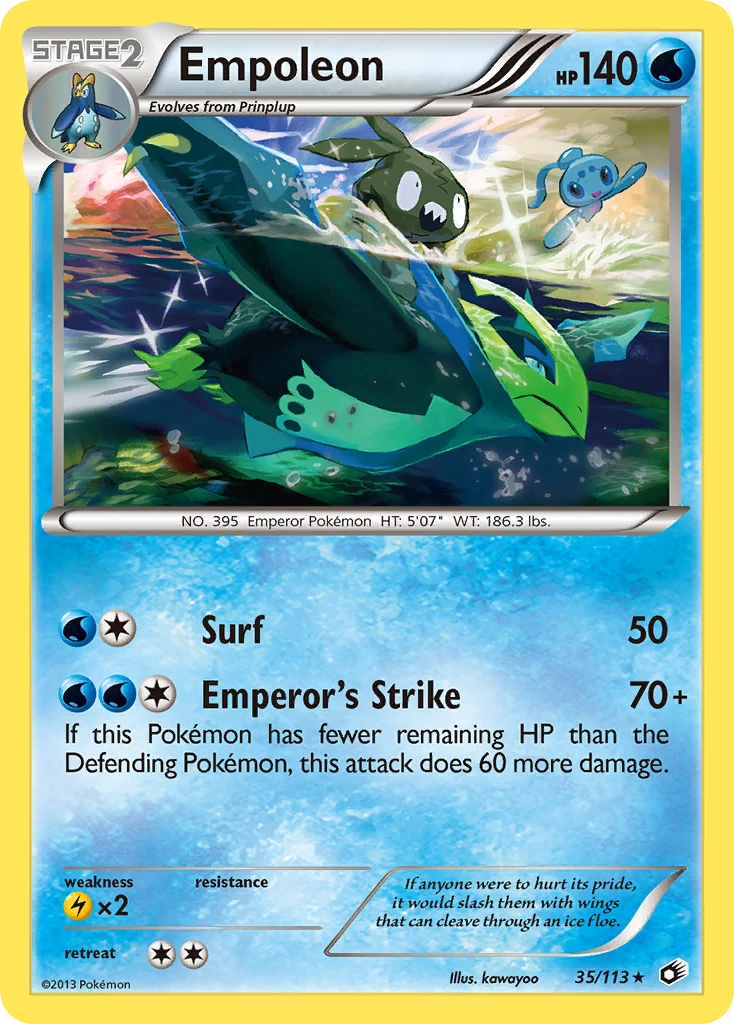 Empoleon 35/113, Legendary Treasures Pokémon card