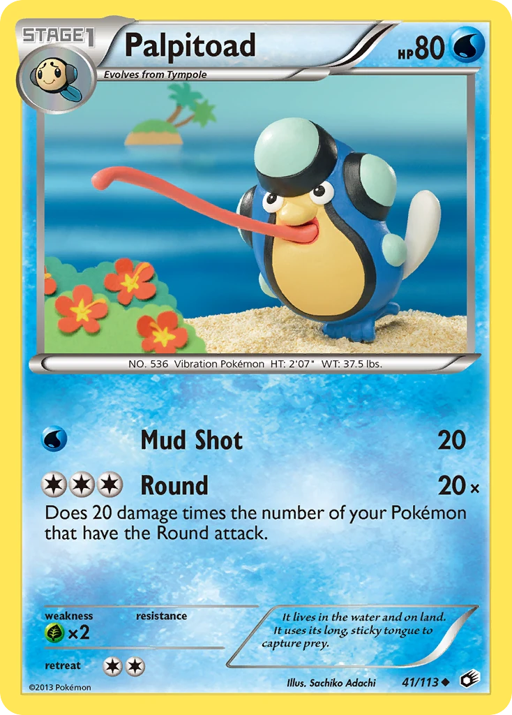 Palpitoad 41/113, Legendary Treasures Pokémon card