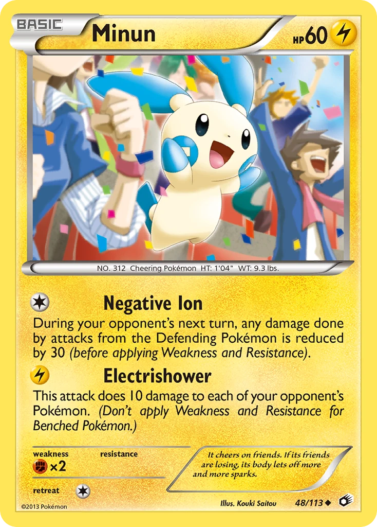 Minun 48/113, Legendary Treasures Pokémon card