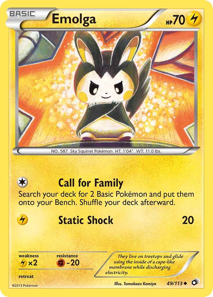 Emolga 49/113, Legendary Treasures Pokémon card