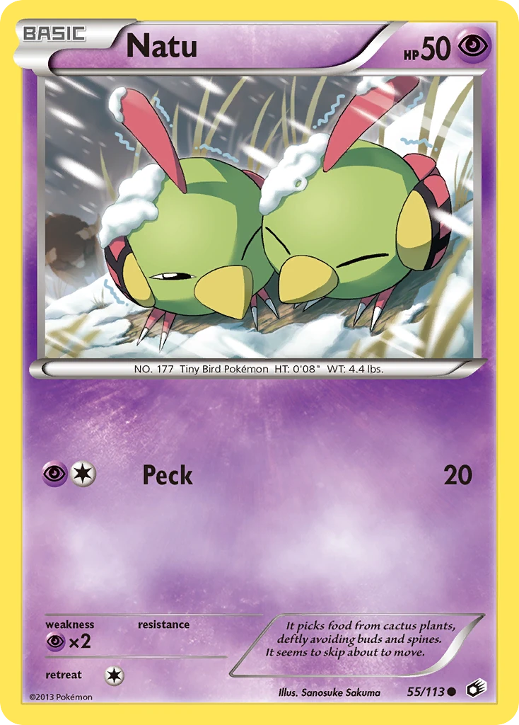 Natu 55/113, Legendary Treasures Pokémon card
