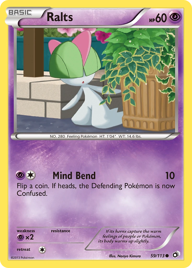 Ralts 59/113, Legendary Treasures Pokémon card