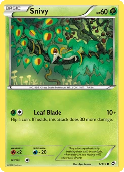 Snivy 6/113, Legendary Treasures