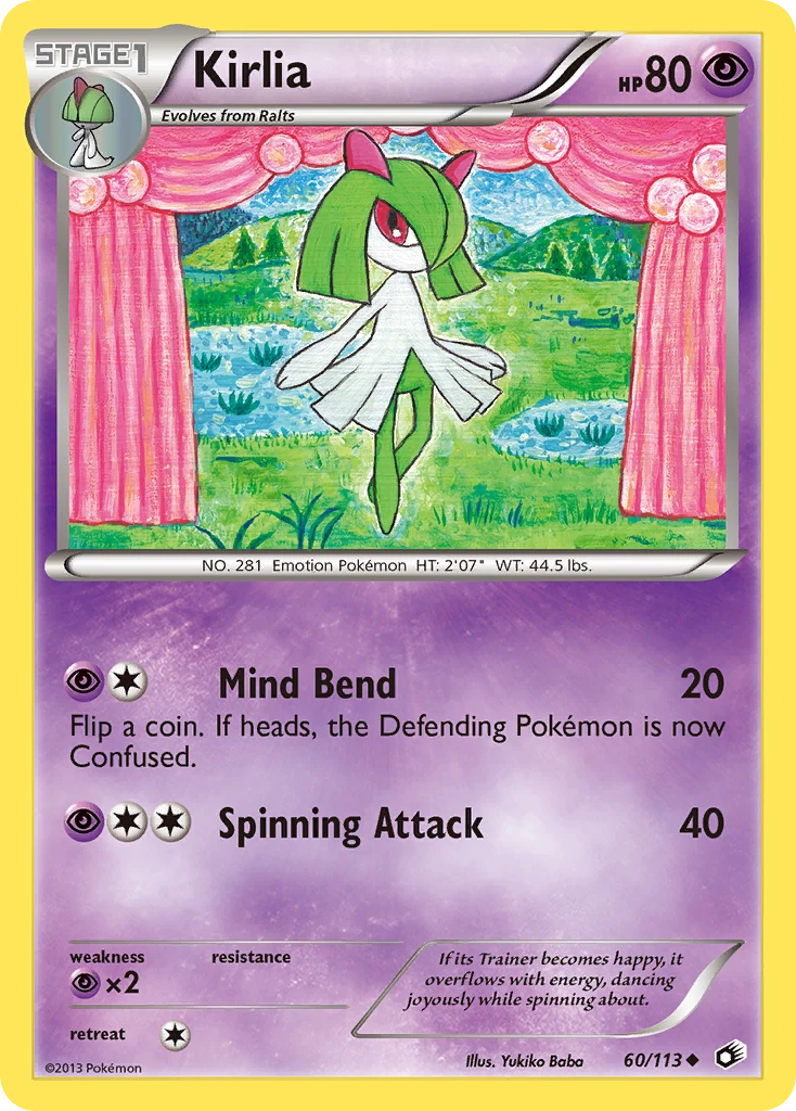 Kirlia 60/113, Legendary Treasures Pokémon card