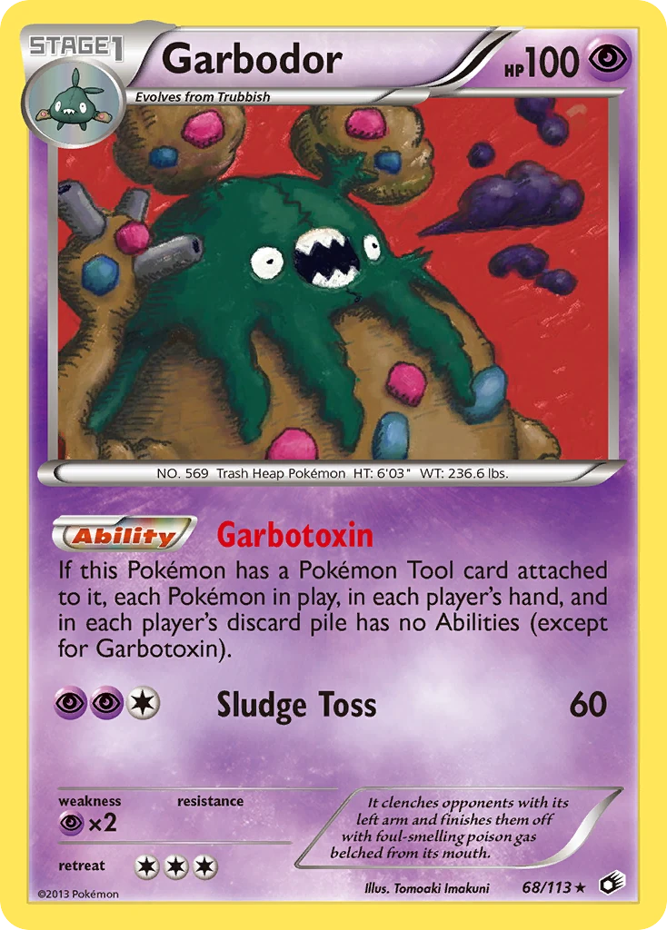 Garbodor 68/113, Legendary Treasures Pokémon card