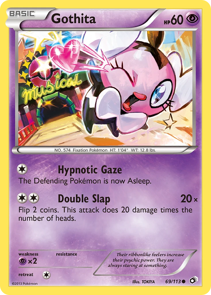Gothita 69/113, Legendary Treasures Pokémon card