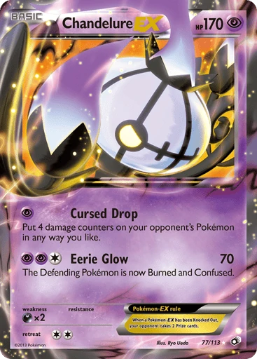 Chandelure-EX 77/113 from Legendary Treasures