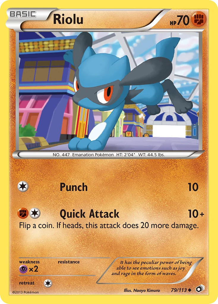 Riolu 79/113, Legendary Treasures Pokémon card
