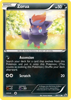 Zorua 89/113, Legendary Treasures