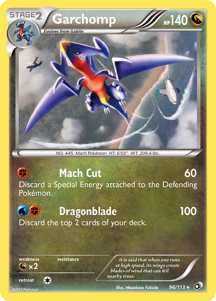 Garchomp 96/113, Legendary Treasures Pokémon card