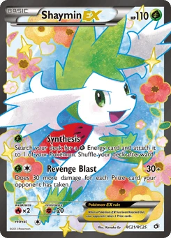 Shaymin-EX RC21, Legendary Treasures