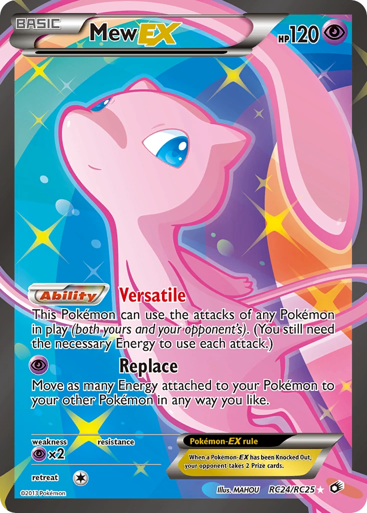 Mew-EX RC24, Legendary Treasures Pokémon card