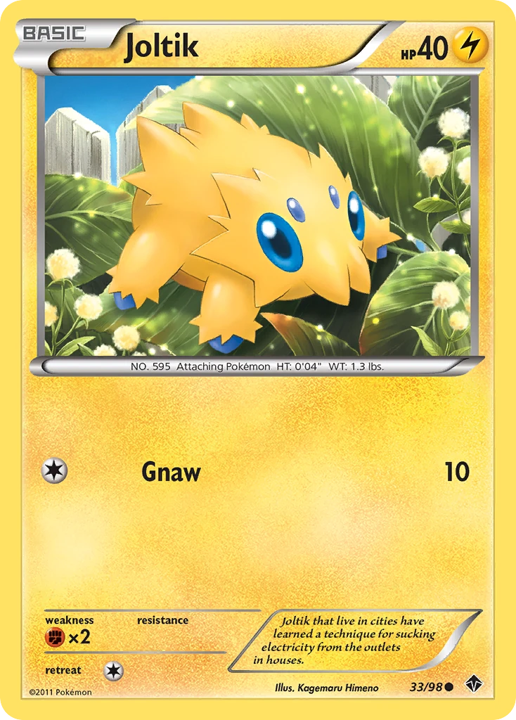 Joltik 33/98, Emerging Powers Pokémon card
